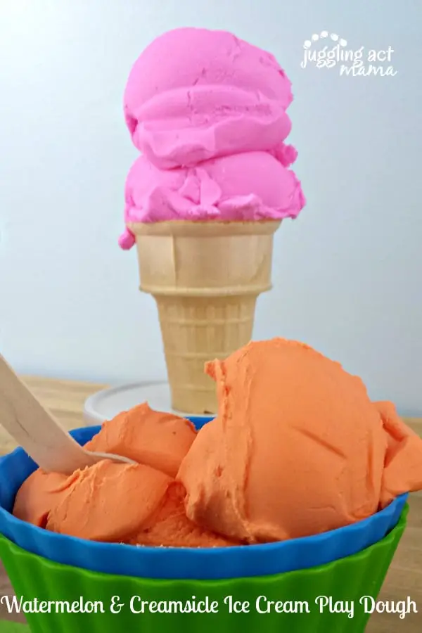 Ice Cream Play Dough - Juggling Act Mama