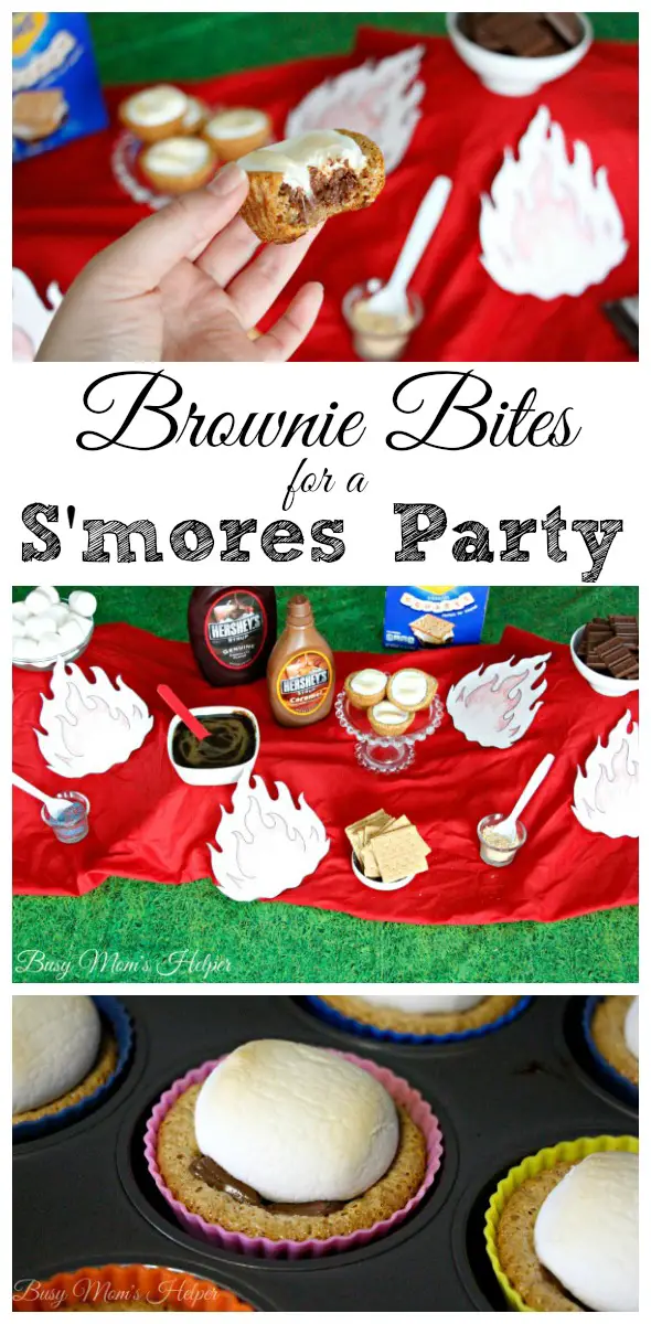 Brownie Bites for a S'mores Party / by Busy Mom's Helper #LetsMakeSmores #ad