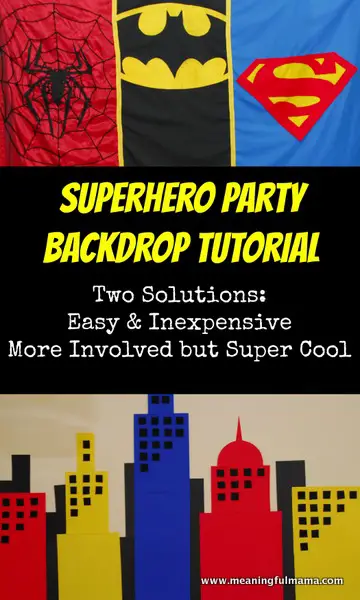 Superhero Backdrops / by Meaningful Mama / Round up by Busy Mom's Helper