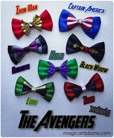 Avenger Bows / by Magical Ribbons / Round Up by Busy Mom's Helper