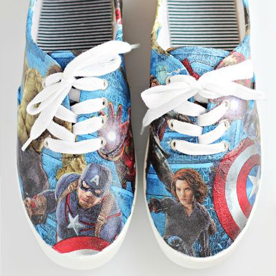 DIY Avengers Shoes / by Comic Con Family / Round up by Busy Mom's Helper