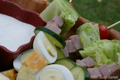 Chef Salad on a Stick / by Pocket Change Gourmet / Round up by Busy Mom's Helper