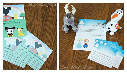 Free Printable Disney Vacation Top Five Lists
