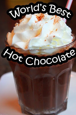 World's Best Hot Chocolate from Napa Rose Disneyland / by The Disney Diner / Round up by Busy Mom's Helper