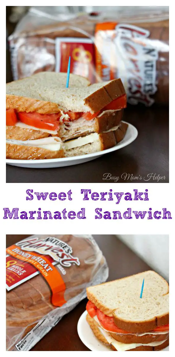 Sweet Teriyaki Marinated Sandwich / by Busy Mom's Helper #ad Nature’s Harvest®Bread