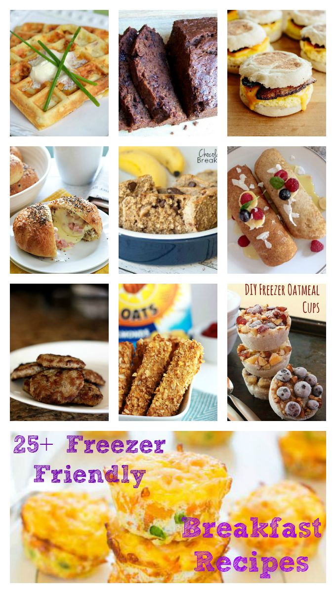 25+ Freezer Friendly Breakfast Recipes / Round up on Carrie Elle
