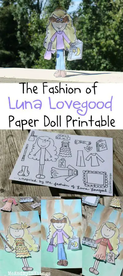 Luna Lovegood Paper Doll Printable / by Me and My Inklings / Round up by Busy Mom's Helper