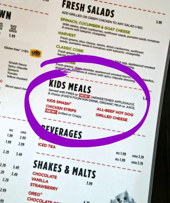 The New Kid Favorite at Smashburger / Busy Mom's Helper KidsMealSmash Ad