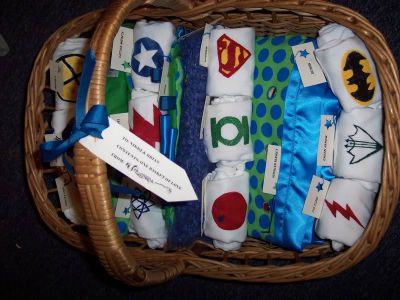 Superhero Baby Shower Onesie Station / by Craftster / Round up by Busy Mom's Helper