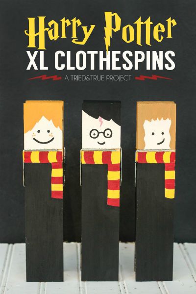 Harry Potter Clothespins / by Tried and True Blog / Round up by Busy Mom's Helper