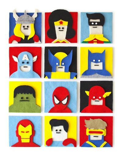 Felt Heroes / by Mashable / Round up by Busy Mom's Helper