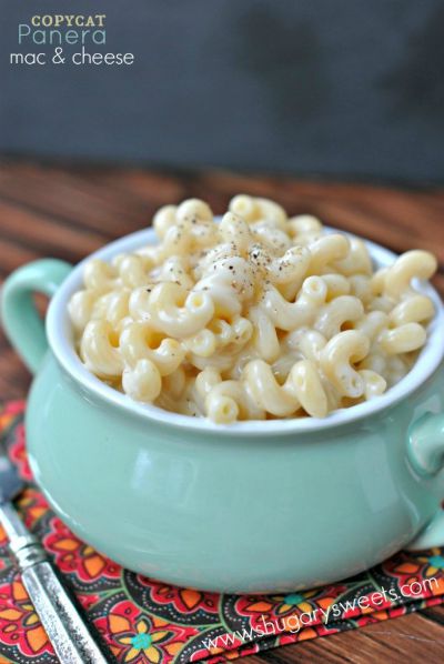 Copycat Panera Macaroni and Cheese / by Shugary Sweets / Round up by Busy Mom's Helper