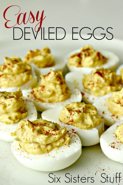 Easy Deviled Eggs / by Six Sisters' Stuff / Round up by Busy Mom's Helper