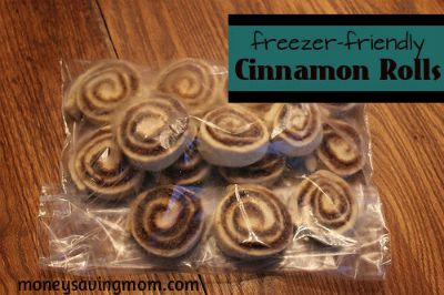 Freezer Friendly Cinnamon Rolls / by Money Saving Mom / Round up on Carrie Elle