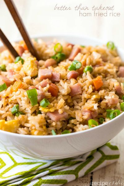 Ham Fried Rice / by The Recipe Critic / Round up by Busy Mom's Helper