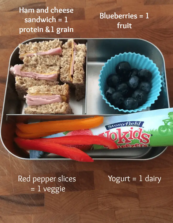 Preschool lunch tips - mix and match one from each category!