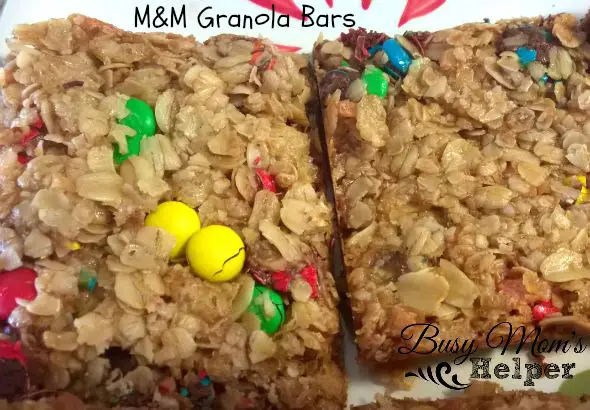 M&M Granola Bars by Nikki Christiansen for Busy Mom's Helper