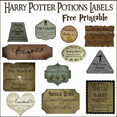 Professor Snape's Potion Labels / by Over the Big Moon / Round up by Busy Mom's Helper