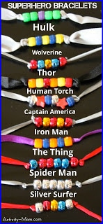 Superhero Bracelets / by Activity Mom / Round up by Busy Mom's Helper