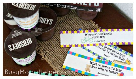 Free Printable Joke Labels for Snacks / by Busy Mom's Helper #ReadySetSnack #ad