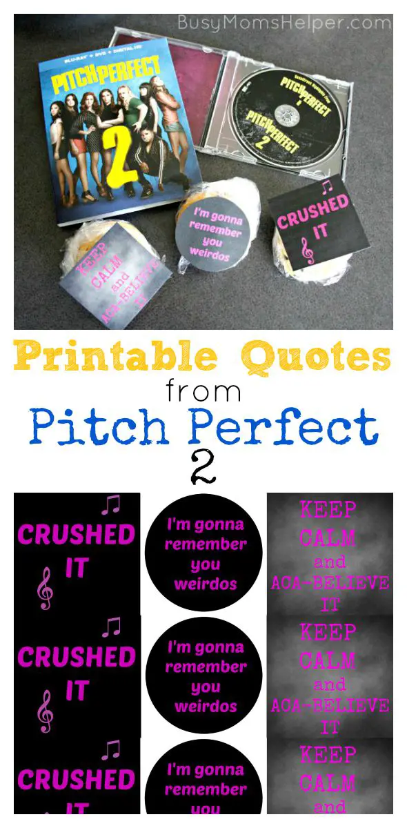 Printable Quotes from Pitch Perfect 2 / by Busy Mom's Helper #ThePitchesatWMT #Pmedia #ad @walmart
