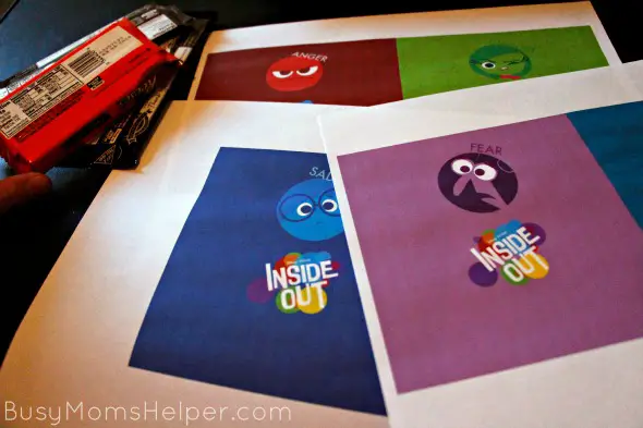 Inside Out Candy Bar Wrappers / by Busy Mom's Helper #InsideOutMovieNight #ad