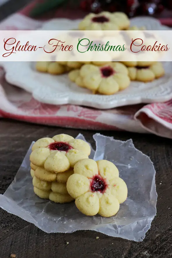 Gluten-Free Christmas Sugar Cookies with Raspberry Jam l Steph in Thyme for Busy Mom's Helper