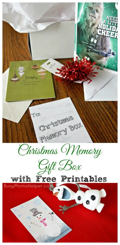 Christmas Memory Gift Box with Free Printables / by BusyMomsHelper.com #SendHallmark #ad