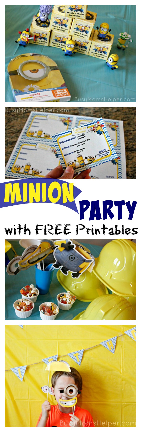 Minion Party with Free Printables / by BusyMomsHelper.com #MinionsMovieNight #ad