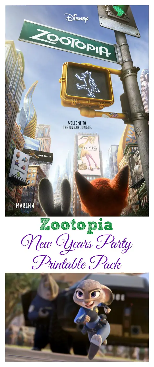 Zootopia New Years Party Printable Pack / BusyMomsHelper.com