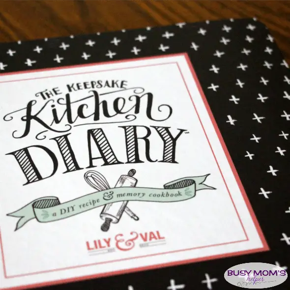 The Keepsake Kitchen Diary / a perfect heirloom cookbook / recipe book / review by BusyMomsHelper.com
