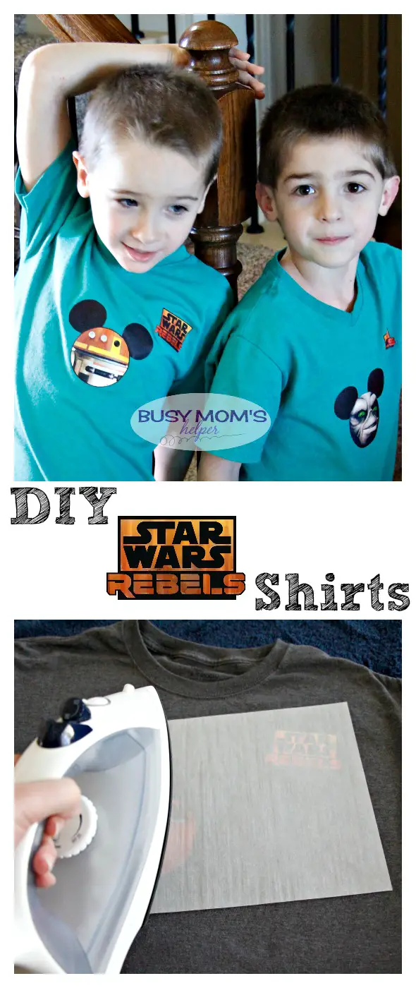 DIY Star Wars Rebels Shirts / by BusyMomsHelper.com / Heat Transfer Shirts / Iron Transfer Shirts