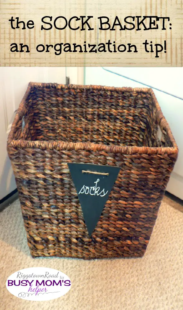 The Sock Basket by Riggstown Road for Busy Mom's Helper