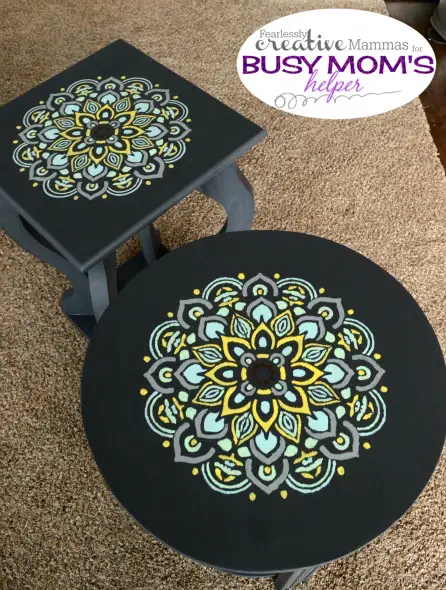 Stenciled Tables