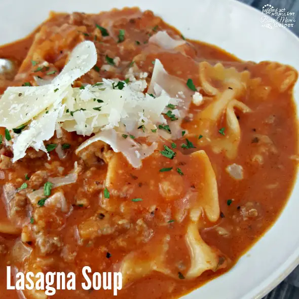 Quick Lasagna Soup
