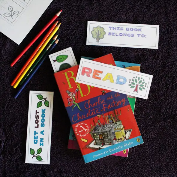 Print and color bookmarks with trees | by One Mama's Daily Drama for Busy Mom's Helper