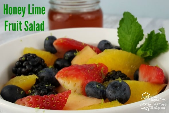 Honey Lime Fruit Salad is an easy and elegant brunch dish