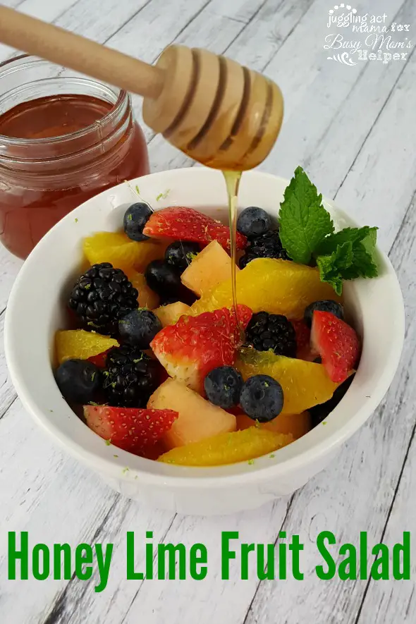Honey Lime Fruit Salad with just a few quick ingredients