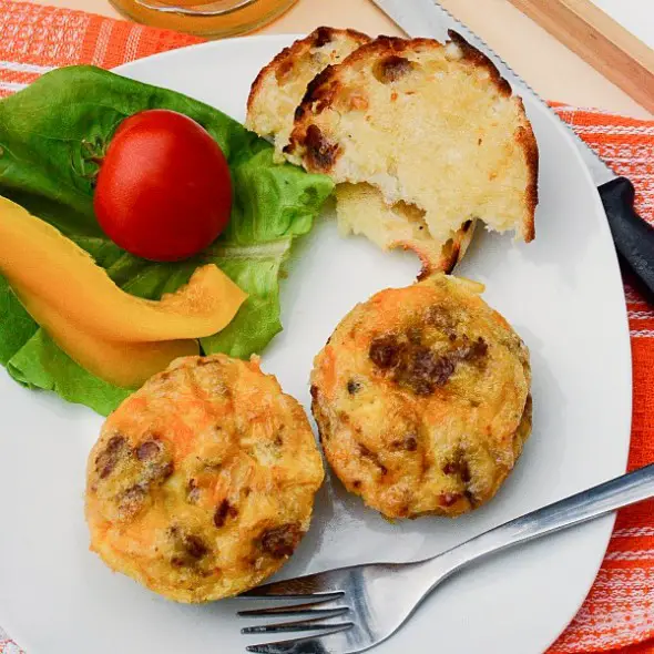 Sausage and Cheese Breakfast Egg Muffins