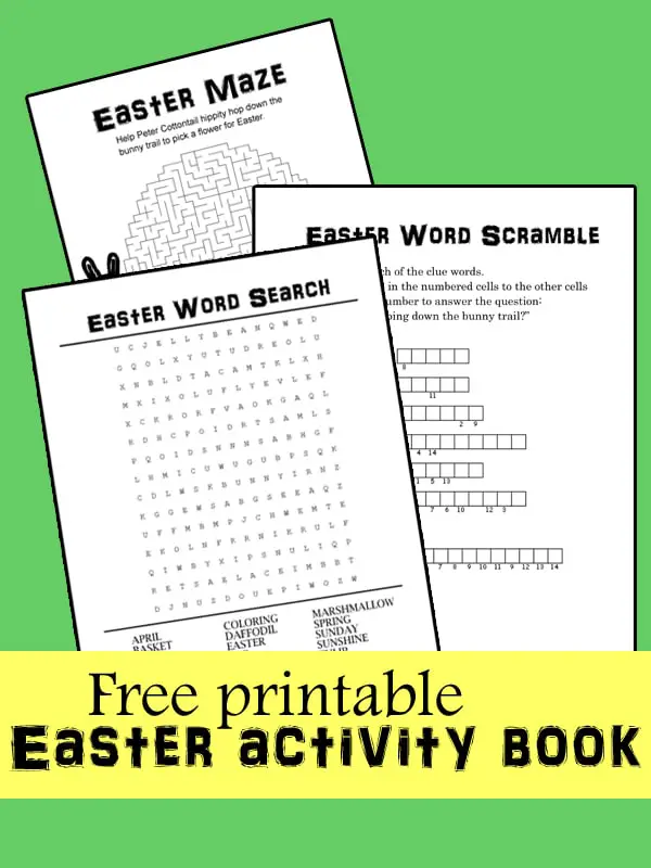 Printable Easter activity book | One Mama's Daily Drama