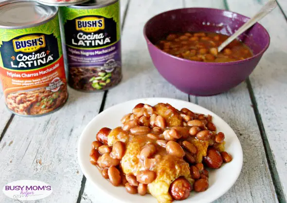 Hot Dog Twists with Beans / by BusyMomsHelper.com / This easy recipe will please the whole family, especially with #CocinaLatinaBeans #ad