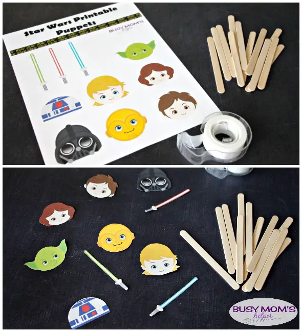 Star Wars Puppets Printable / by BusyMomsHelper.com