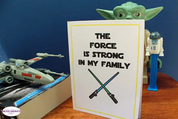 Printable Star Wars Mother's Day card | One Mama's Daily Drama for Busy Mom's Helper