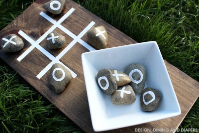 DIY OUTDOOR TIC TAC TOE GAME