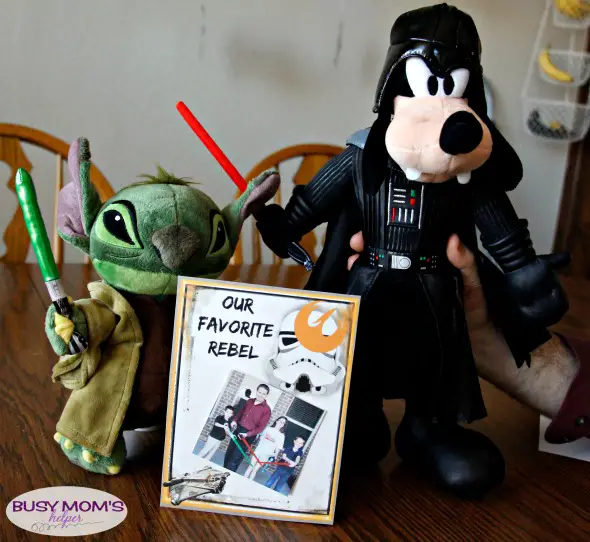 Our Favorite Rebel Father's Day Printable Card or Star Wars Photo Frame / by BusyMomsHelper.com / Great gift for your Star Wars Dad! Star Wars Rebels unite for this super fun printable Star Wars picture frame or Star Wars card
