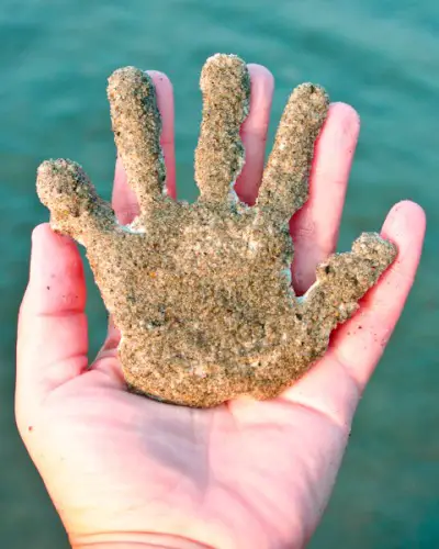 Sandy Handprint