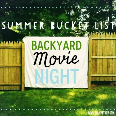 backyard movie night