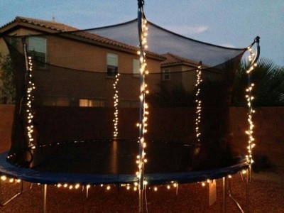 lighted trampoline summer kids activity