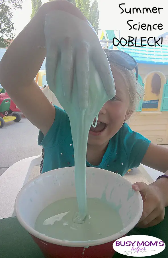 Summer Science Oobleck! by Nikki Christiansen for Busy Mom's Helper