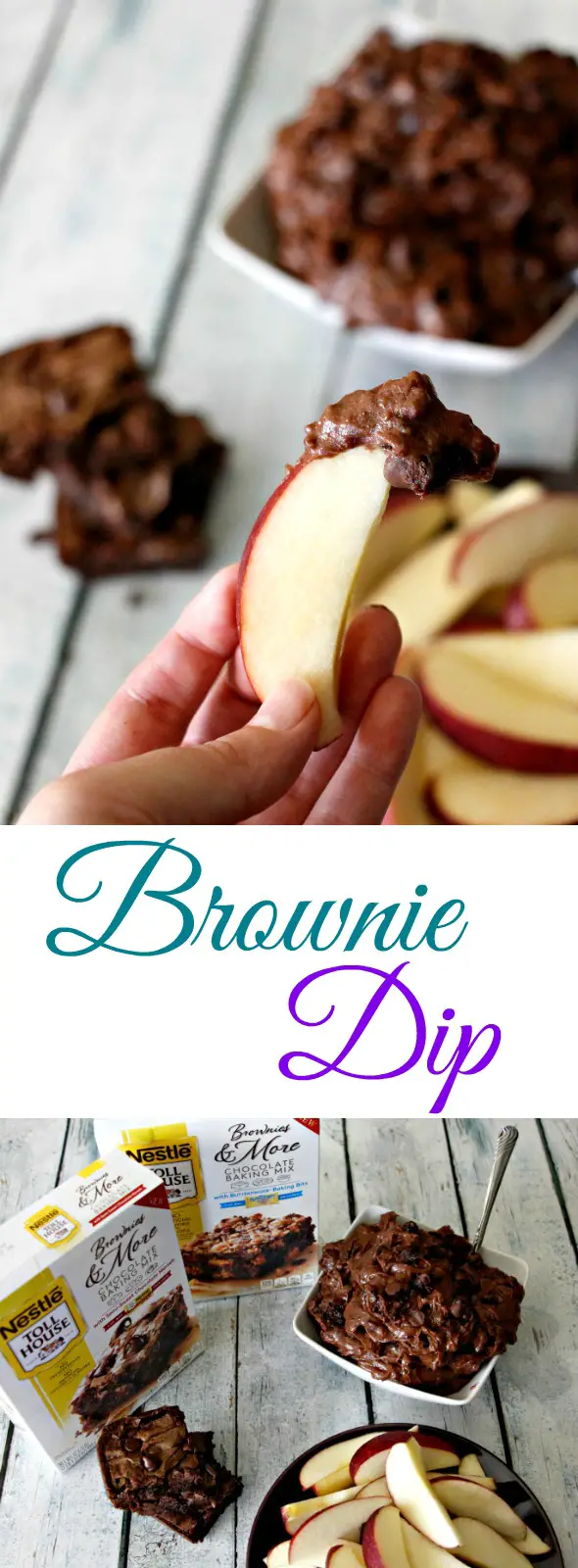 Easy Brownie Dip! A great snack idea for back to school #mixinmoments #ad